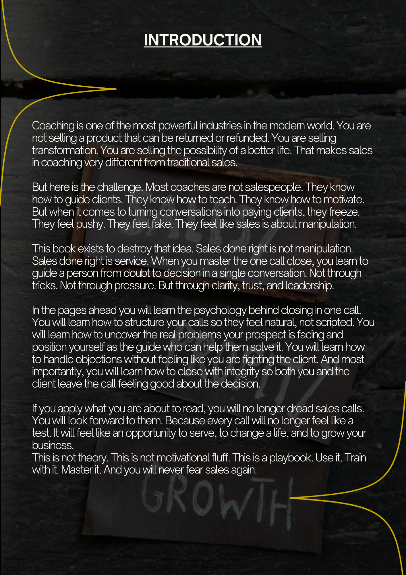 The One Call Close: Sales for Coaches